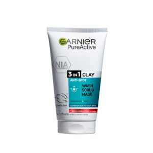 Garnier Pure Active 3 in 1 Wash Scrub and Mask 150ml