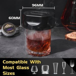 Electric Whiskey Smoker Kit, Built-in Lighter, Rechargeable, No Butane Needed, with 6 Natural Wood Chips for Cocktails & Old Fashioned Drinks - Bourbon Whiskey Gifts for Men, Dad, Husband