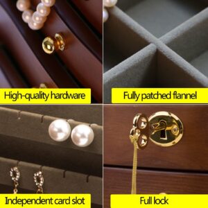 TITISKIN Large Wooden Jewelry Box Australia