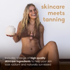 Brunae Body Accelerating Tanning Oil - Natural Oils for Faster, Deeper, Darker Tan - Lightweight & Non-Greasy Formula