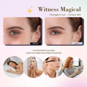 32 Pairs Hydrating Under Eye Patches, Anti Wrinkle Undereye Pad for Dark Circles Puffiness Puffy Eyes, Collagen Eye Masks Skincare, Travel Women Beauty Skin Care Face Gel (24K Golden+Blue+Pink+Green)