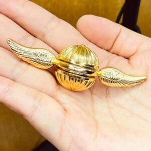 Fidget Hand Spinner Toys for Kids Adults, Sensory Magic Orb Gifts for Fans of The Medieval Magical World, Idea Finger Toys for Stress Relief Anti Anxiety(Golden)