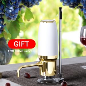 Electric Wine Aerator, One Touch Wine Decanter Dispenser with USB Rechargeable