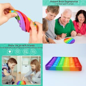 80 Pack Fidget Toys Set,Pop It Relieves Stress and Anxiety Sensory Fidget Toy for Children Girls Adults, Birthday Party Favors, Classroom Rewards Prizes, Carnival, Piñata Goodie Bag Fillers