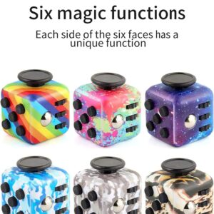 Fidget Cube, Release Stress Cube, Fidget Cube Pack, Fidget Cube Stress Anxiety Pressure-Relieving Toy for Adults and Children (Colorful)