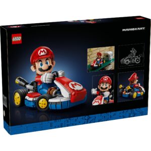 LEGO® Super Mario™: Mario Kart™ – Mario & Standard Kart 72037 Collectible Gamer Toys for Adults, Nintendo® Buildable Figure, Iconic Vehicle Display Model for Men, Women and Any Fans