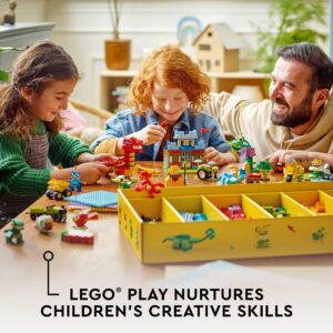 LEGO® Classic Build Together 11020 Creative Toy Building Kit for Kids Aged 5+; Includes 24 Build Ideas and 4 Fun Building Challenges, Plus a Box for Sorting The Included LEGO Bricks
