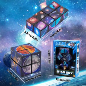 Sensory Toys for 6 7 8 9 10 Year Old Boys: Fidget Toys Gifts for 5-12 Year Old Kids Girls Infinity Cube IQ Puzzle Games Party Bag Fillers Fidget Cube Presents for 6-10 Years
