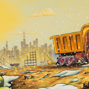 Construction Site on Christmas Night: (Christmas Book for Kids, Children's Book, Holiday Picture Book)